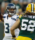 Seahawks Packers Russell Wilson Clay Matthews - Morry Gash
